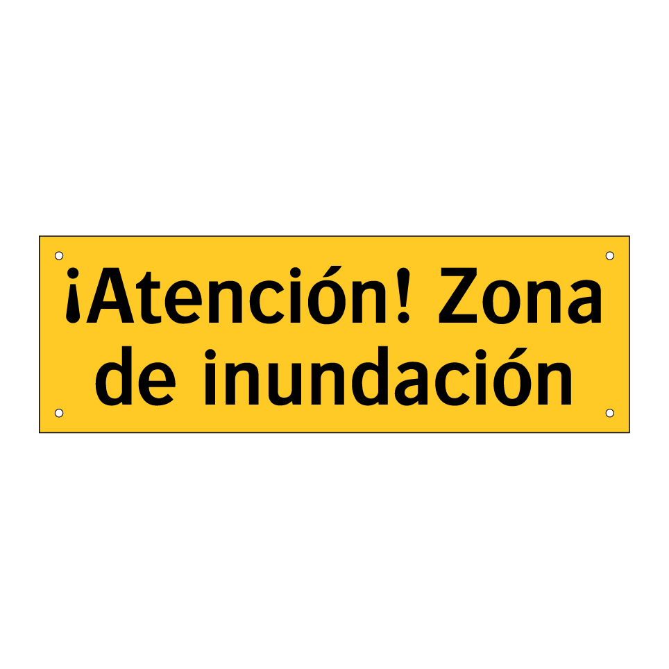 ¡Atención! Zona de inundación