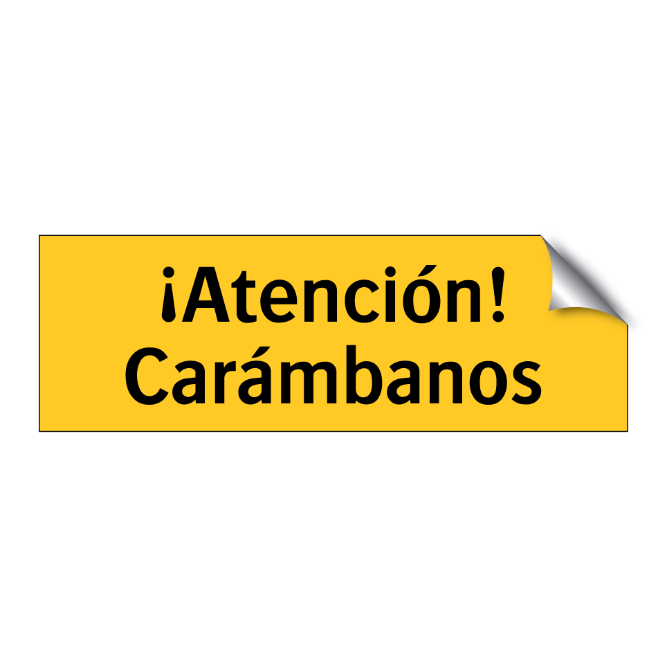 ¡Atención! Carámbanos