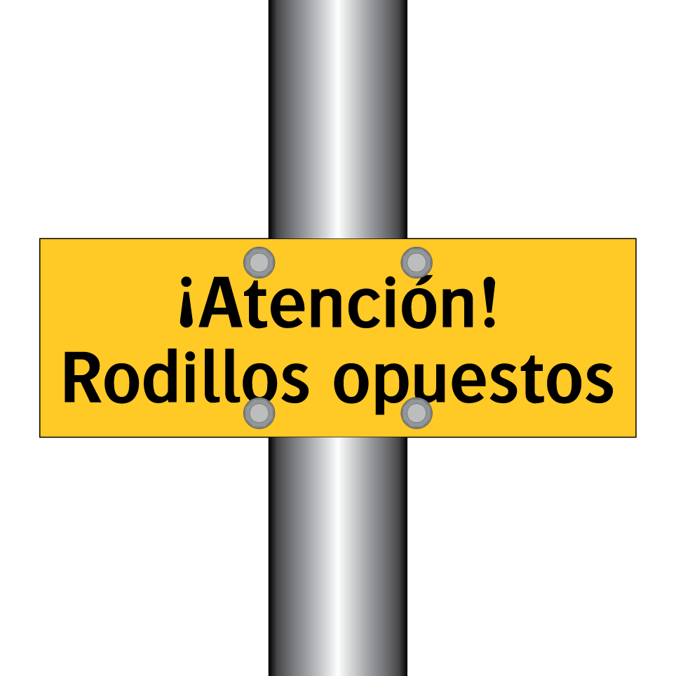 ¡Atención! Rodillos opuestos