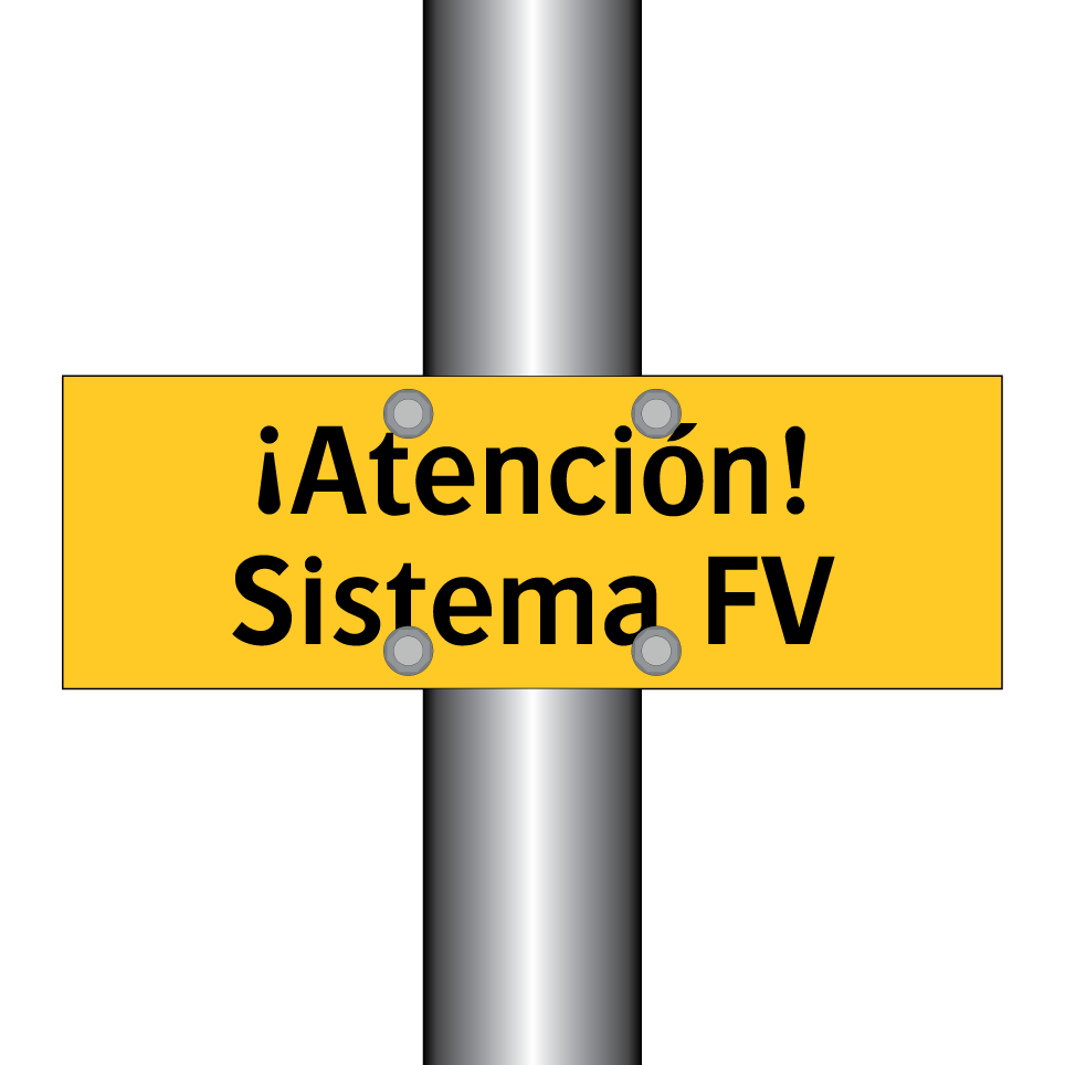 ¡Atención! Sistema FV