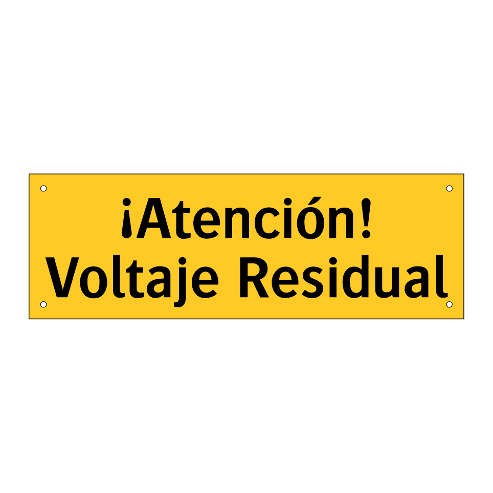 ¡Atención! Voltaje Residual