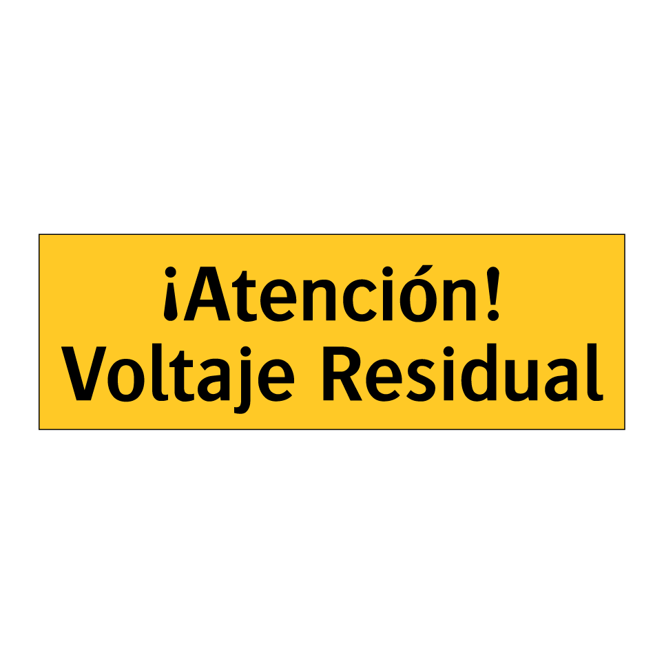 ¡Atención! Voltaje Residual