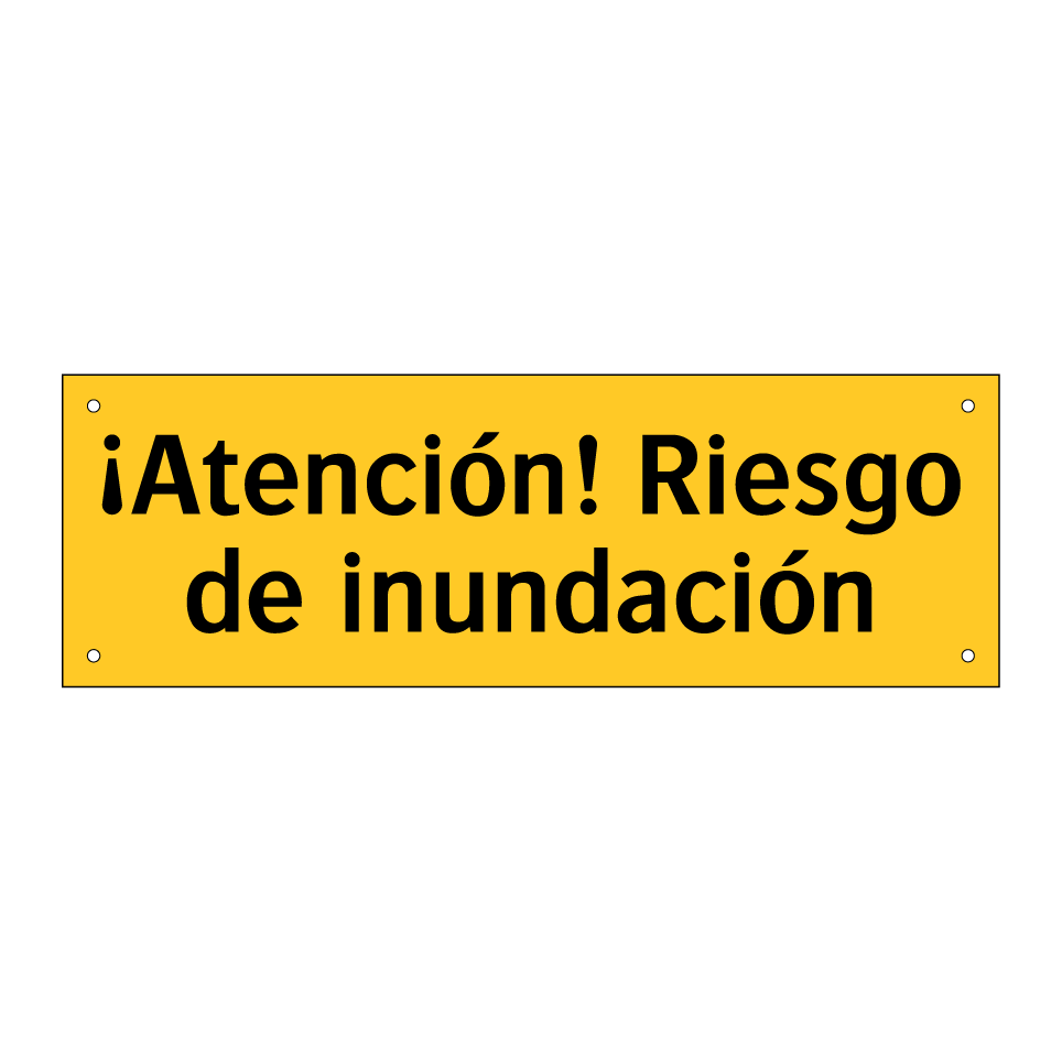 ¡Atención! Riesgo de inundación