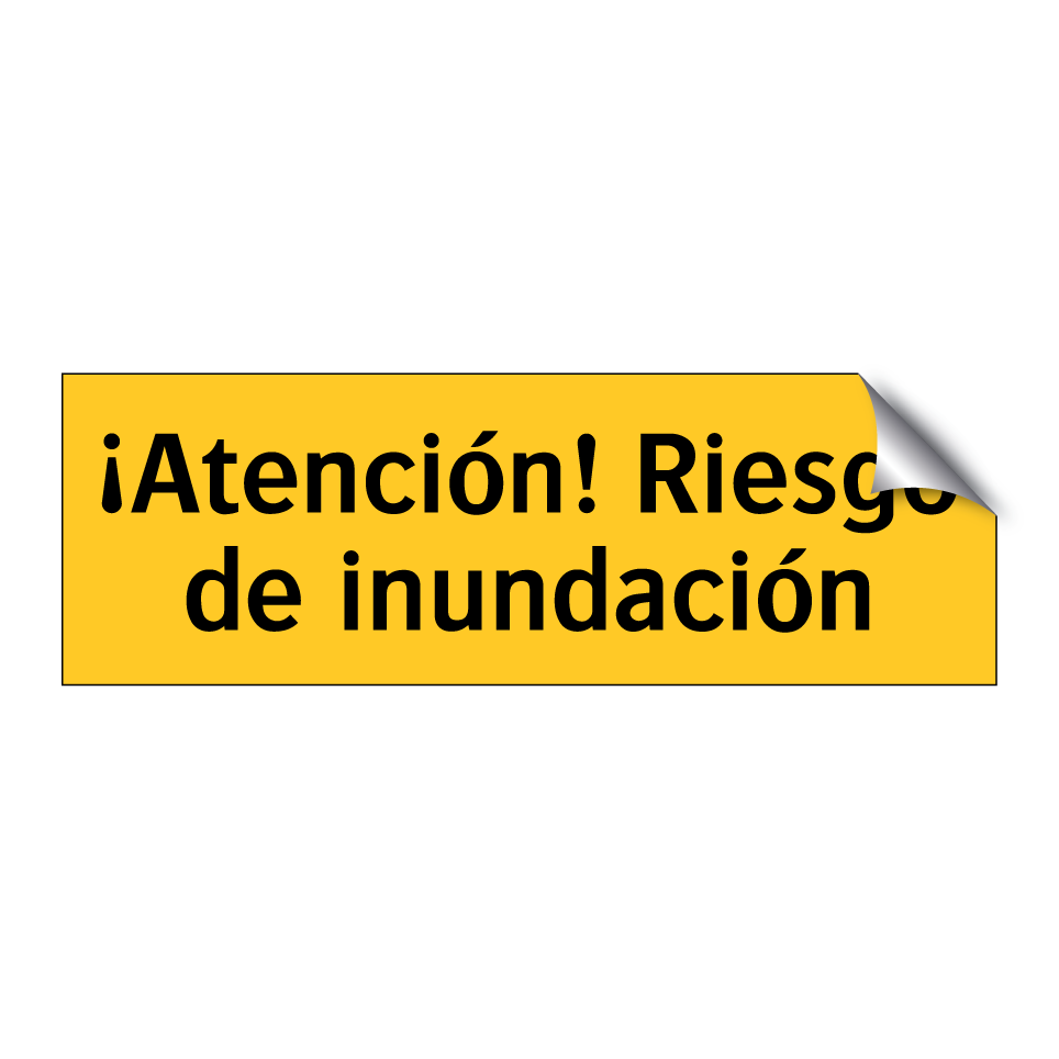 ¡Atención! Riesgo de inundación