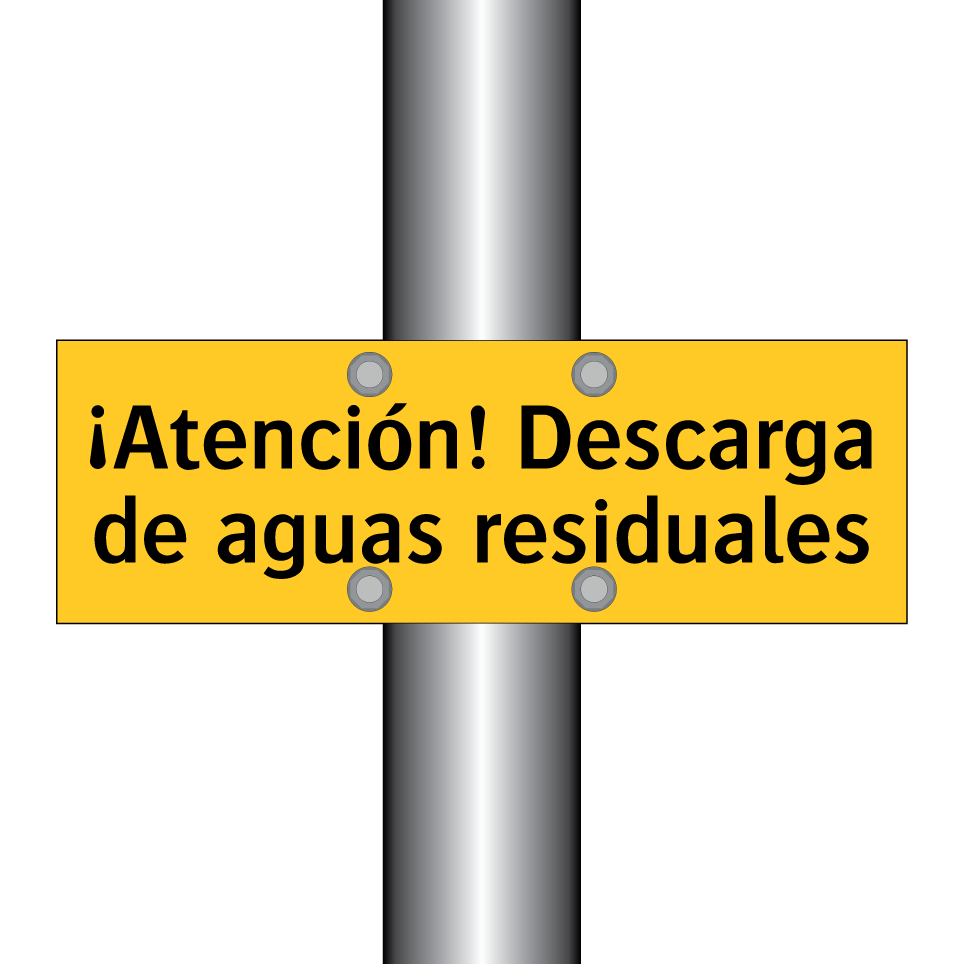 ¡Atención! Descarga de aguas residuales
