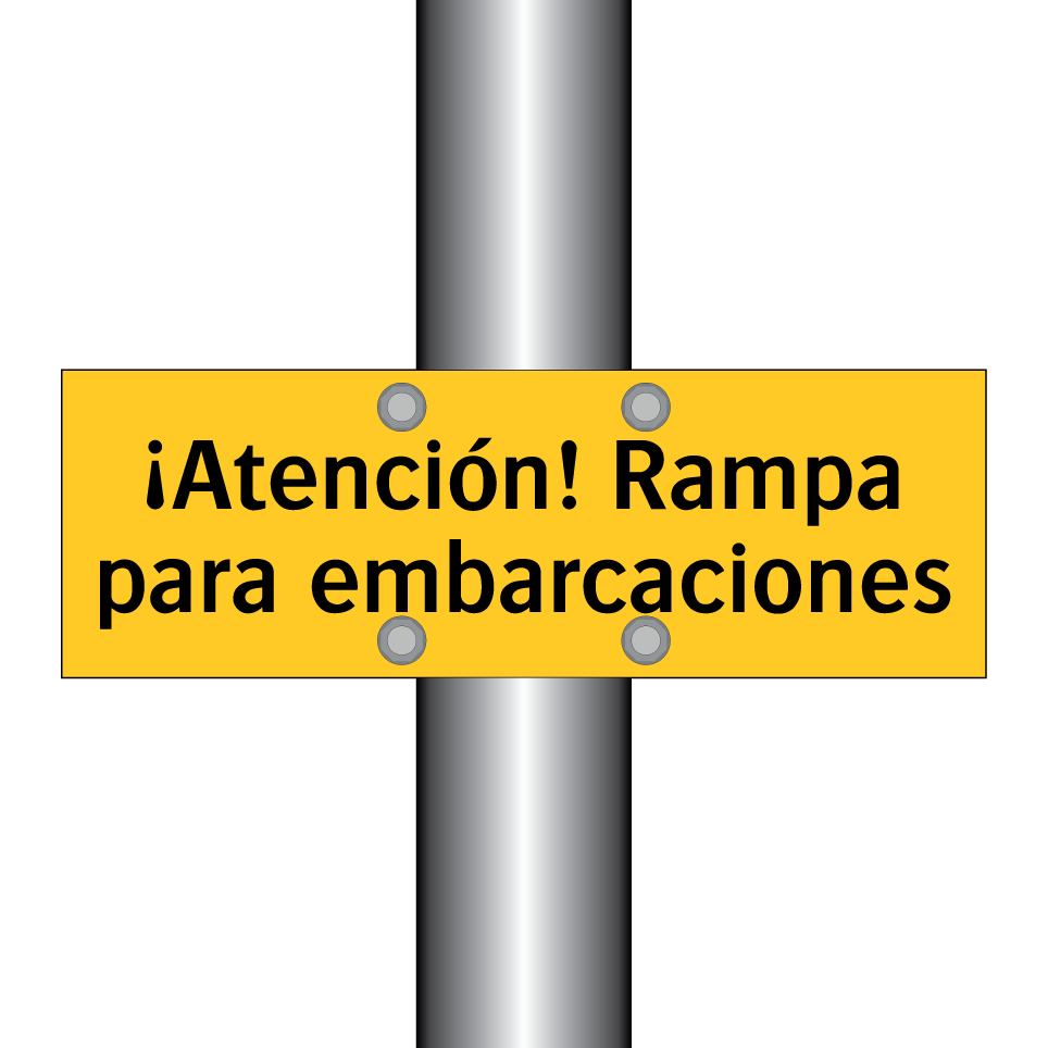 ¡Atención! Rampa para embarcaciones