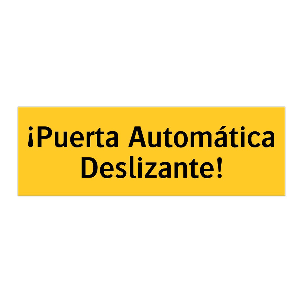¡Puerta Automática Deslizante!