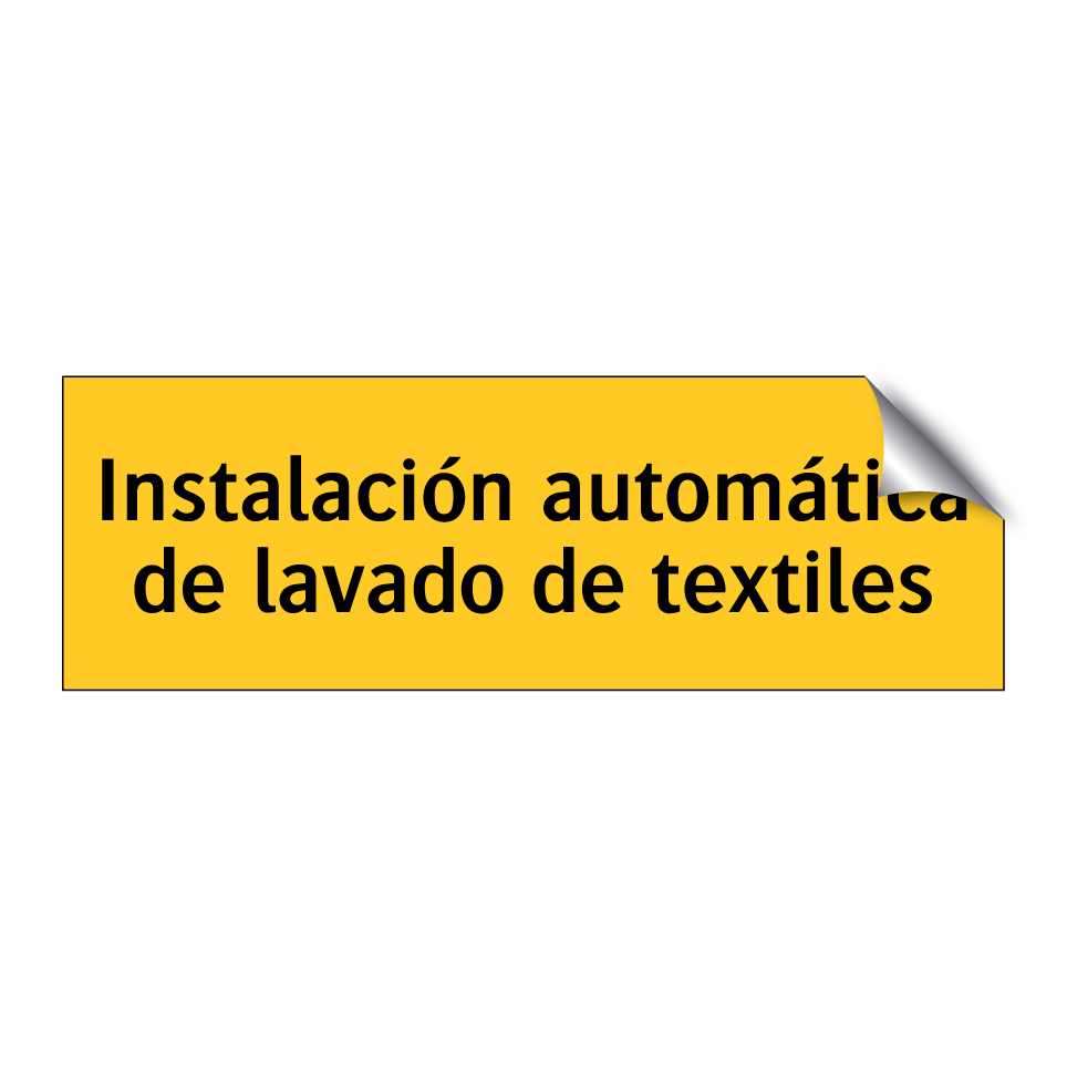 Instalación automática de lavado de textiles