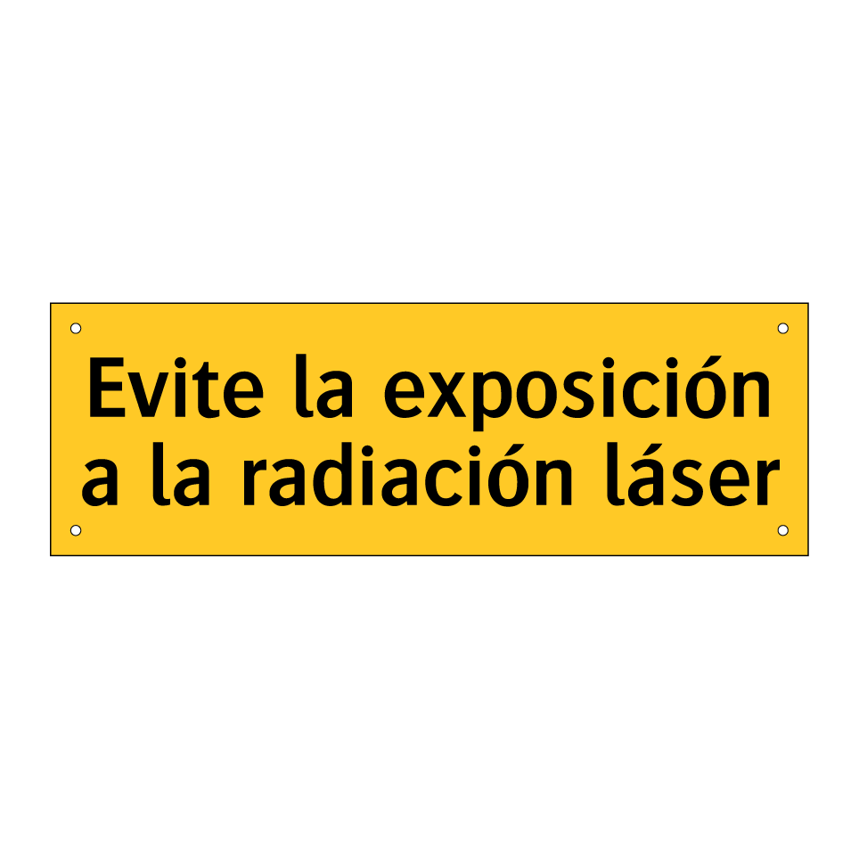 Evite la exposición a la radiación láser
