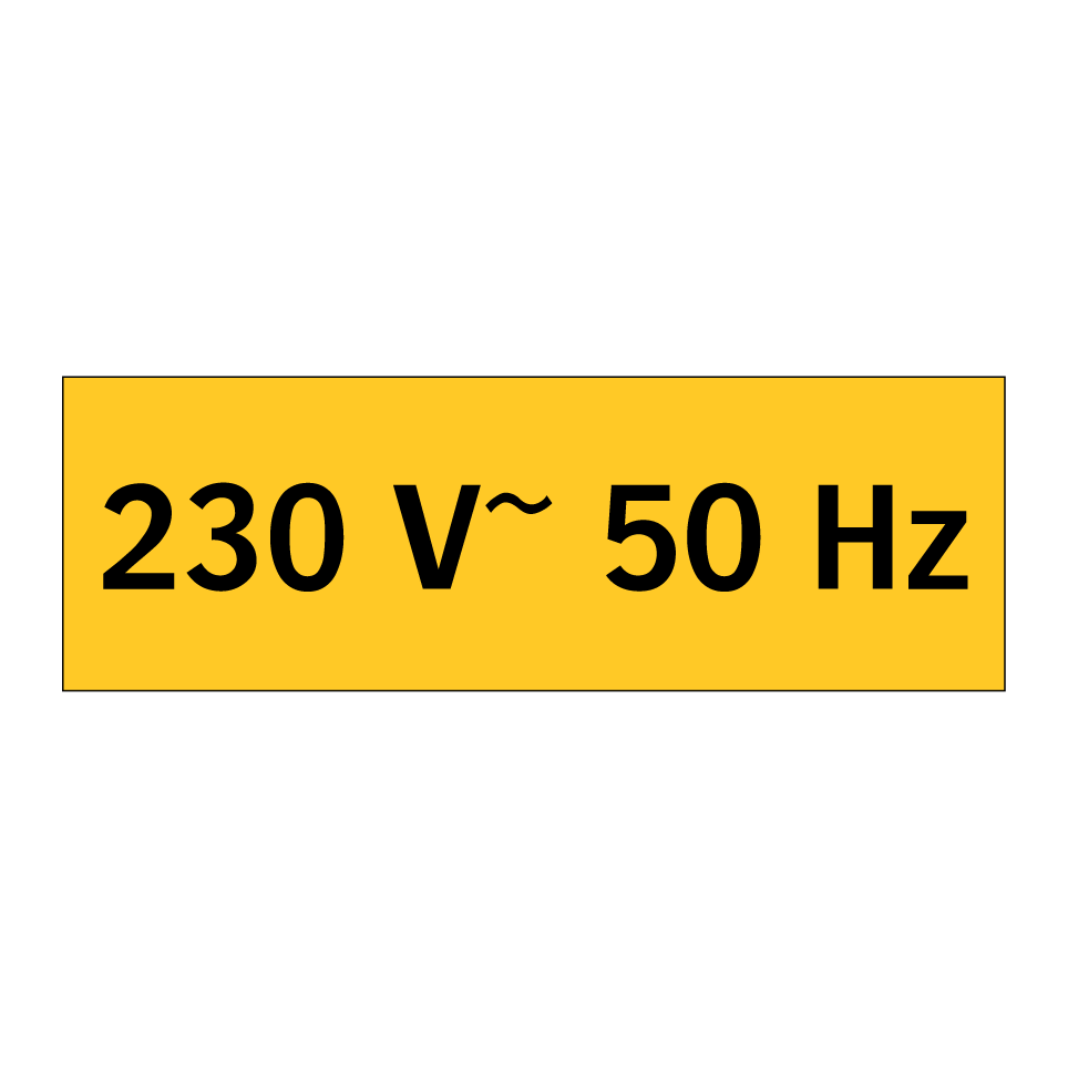 230 V~ 50 Hz