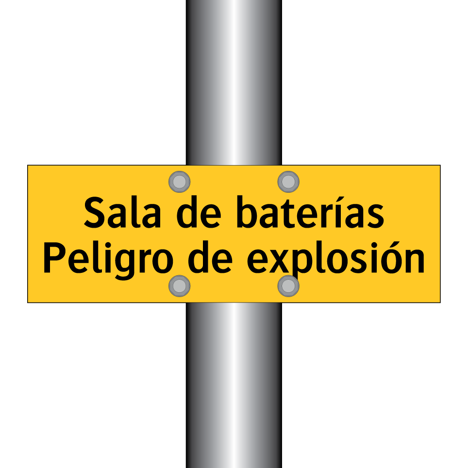 Sala de baterías Peligro de explosión