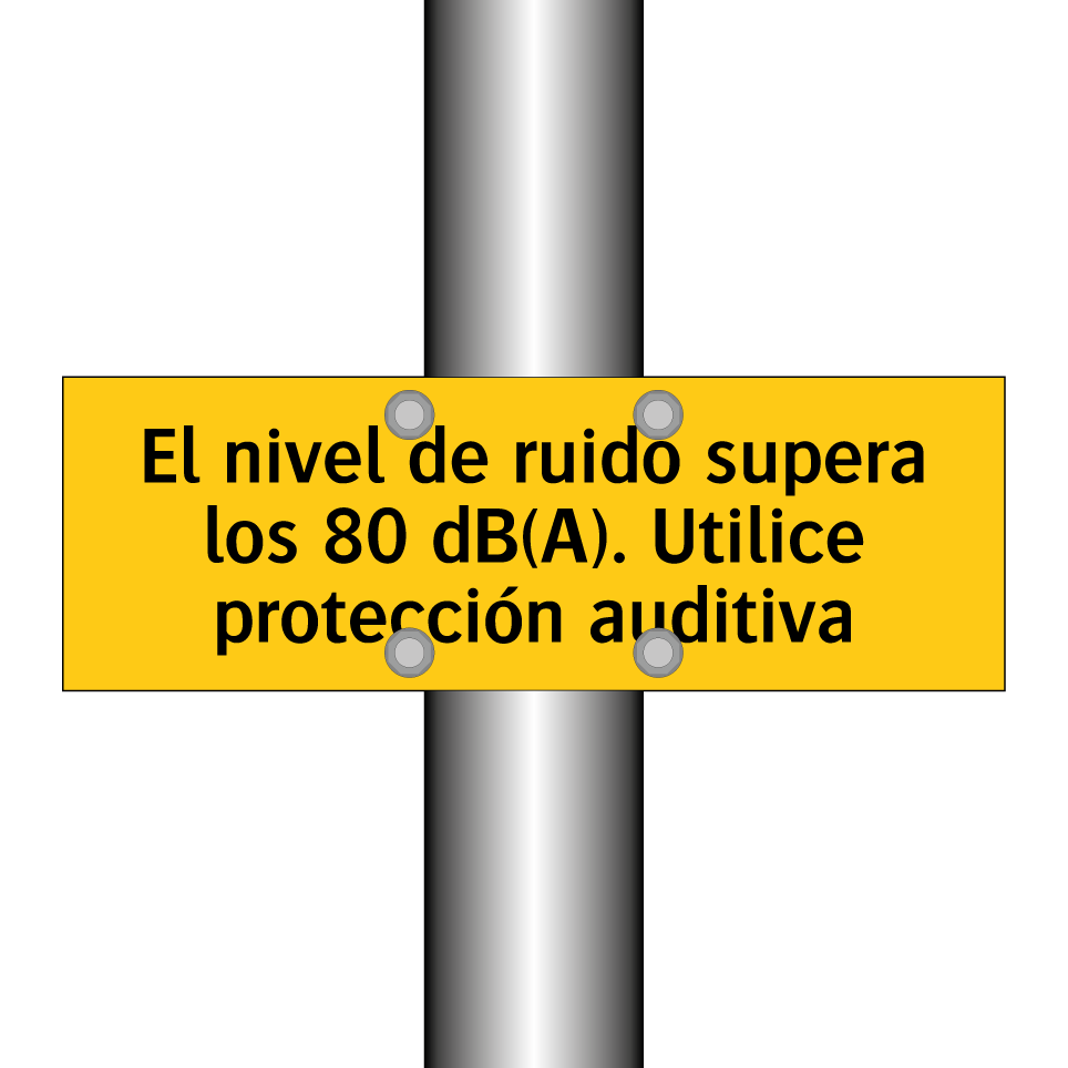 El nivel de ruido supera los 80 dB(A). Utilice protección auditiva
