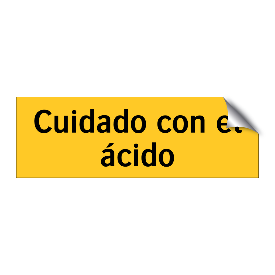 Cuidado con el ácido