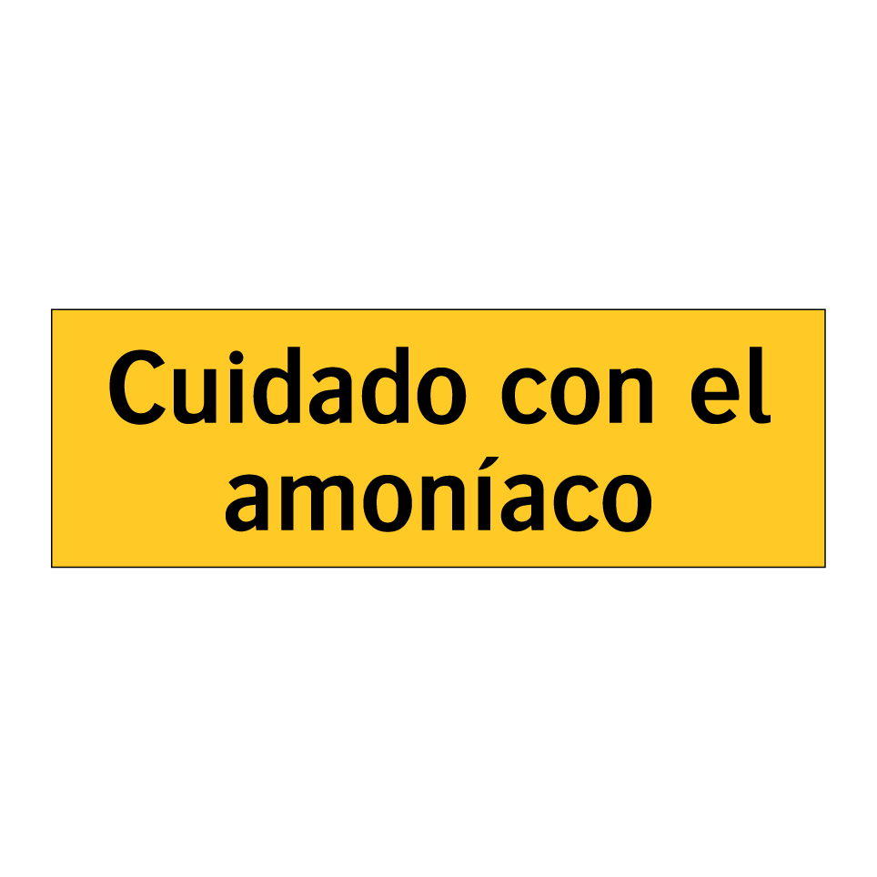 Cuidado con el amoníaco