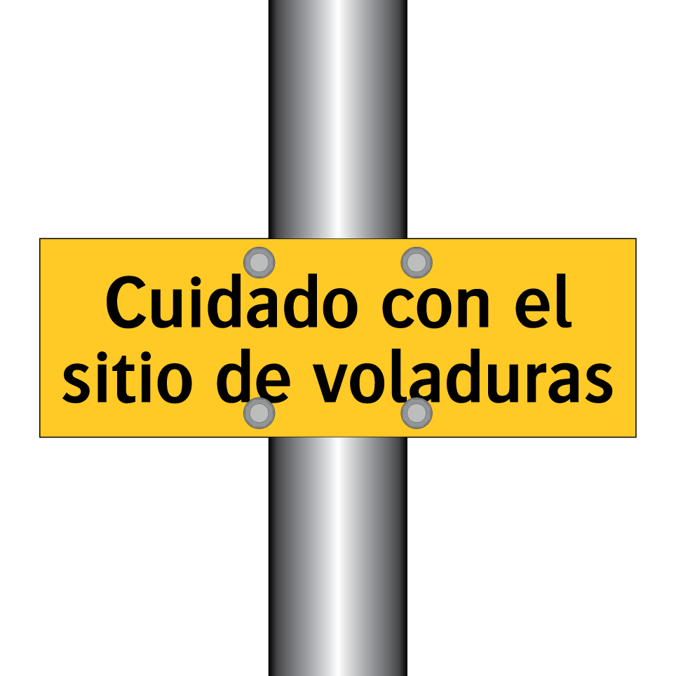 Cuidado con el sitio de voladuras