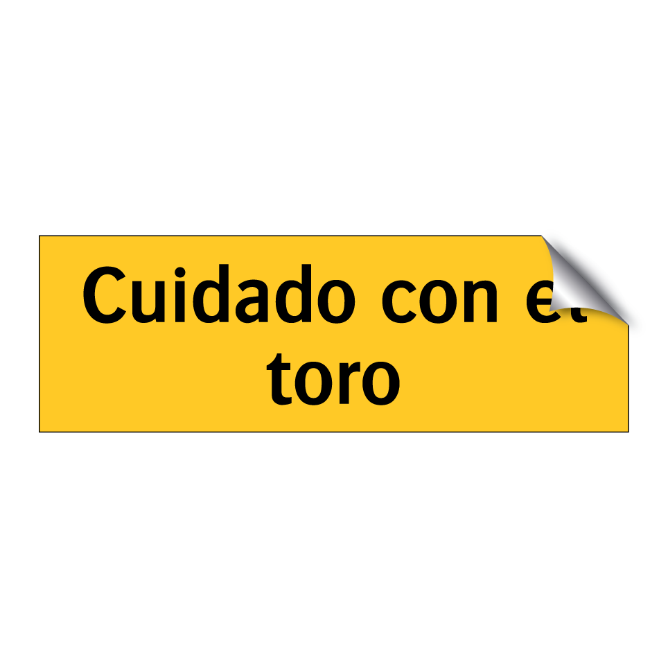 Cuidado con el toro
