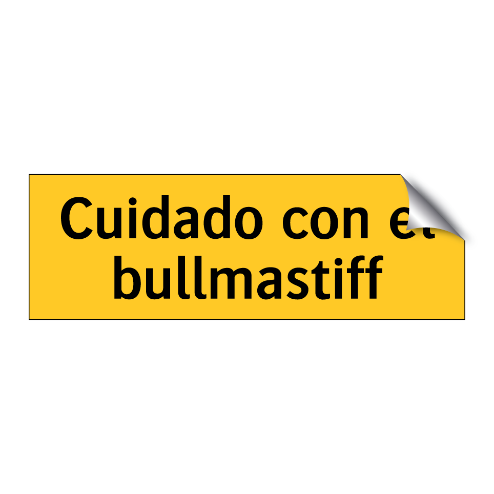Cuidado con el bullmastiff