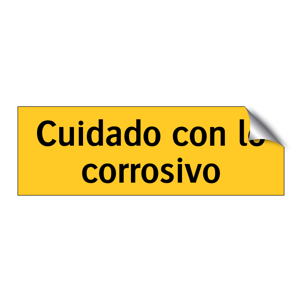 Cuidado con lo corrosivo