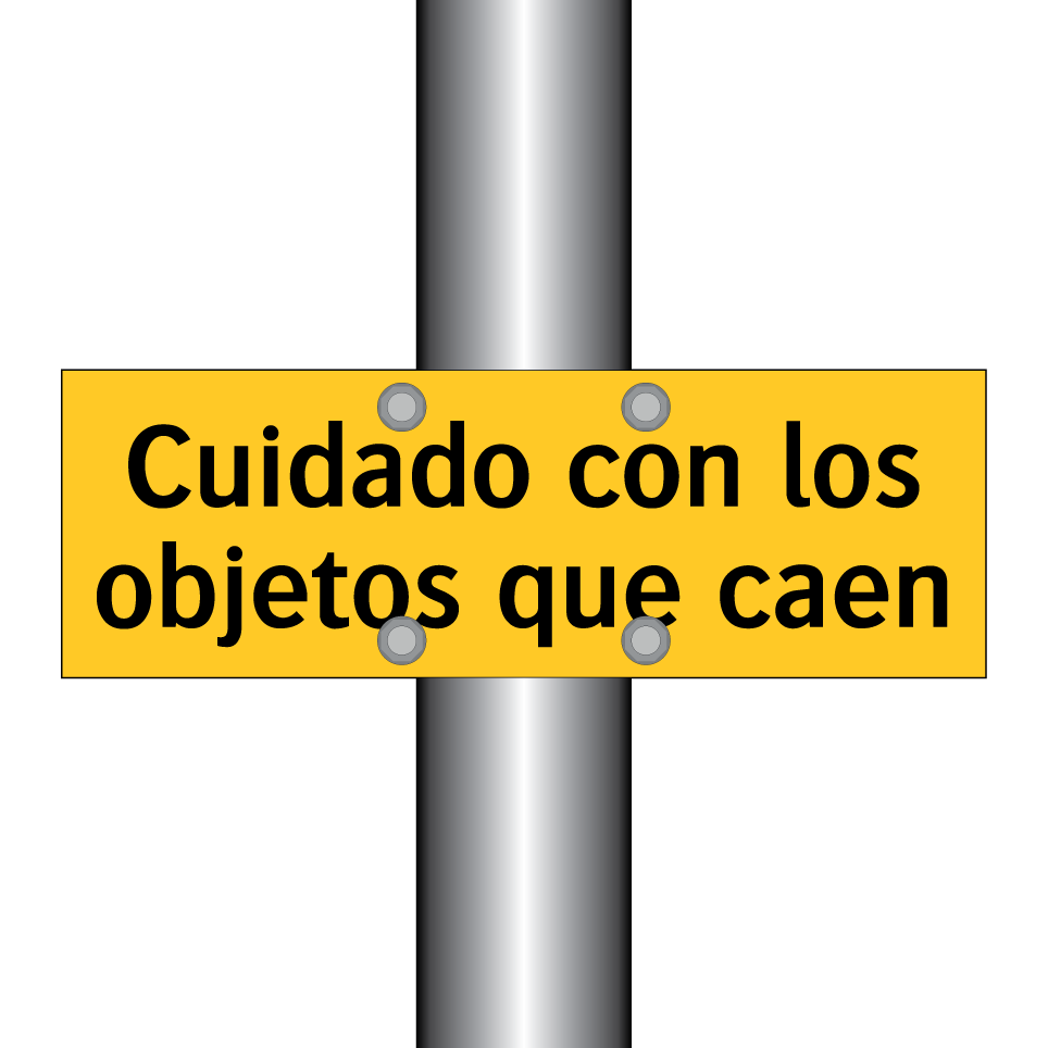 Cuidado con los objetos que caen