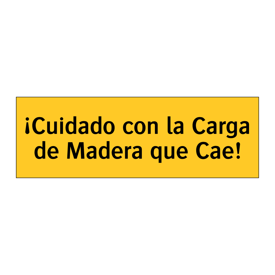 ¡Cuidado con la Carga de Madera que Cae!