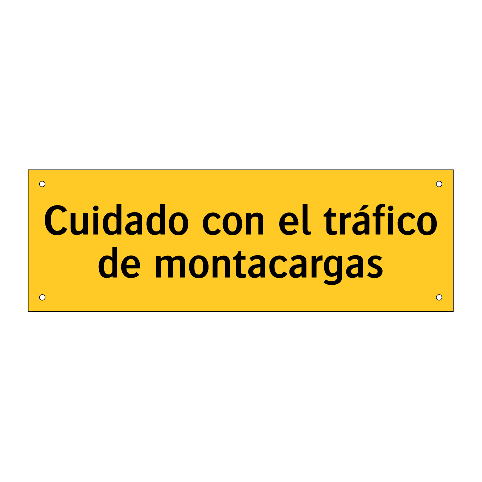 Cuidado con el tráfico de montacargas