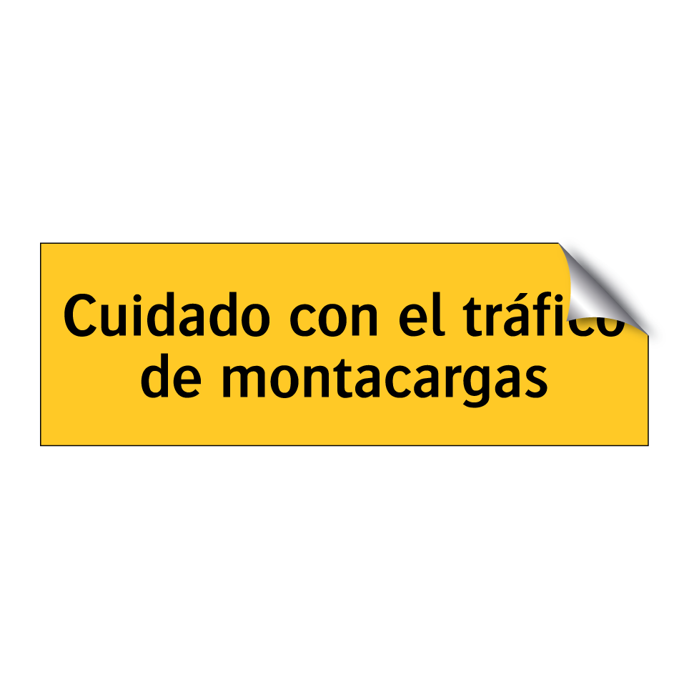 Cuidado con el tráfico de montacargas