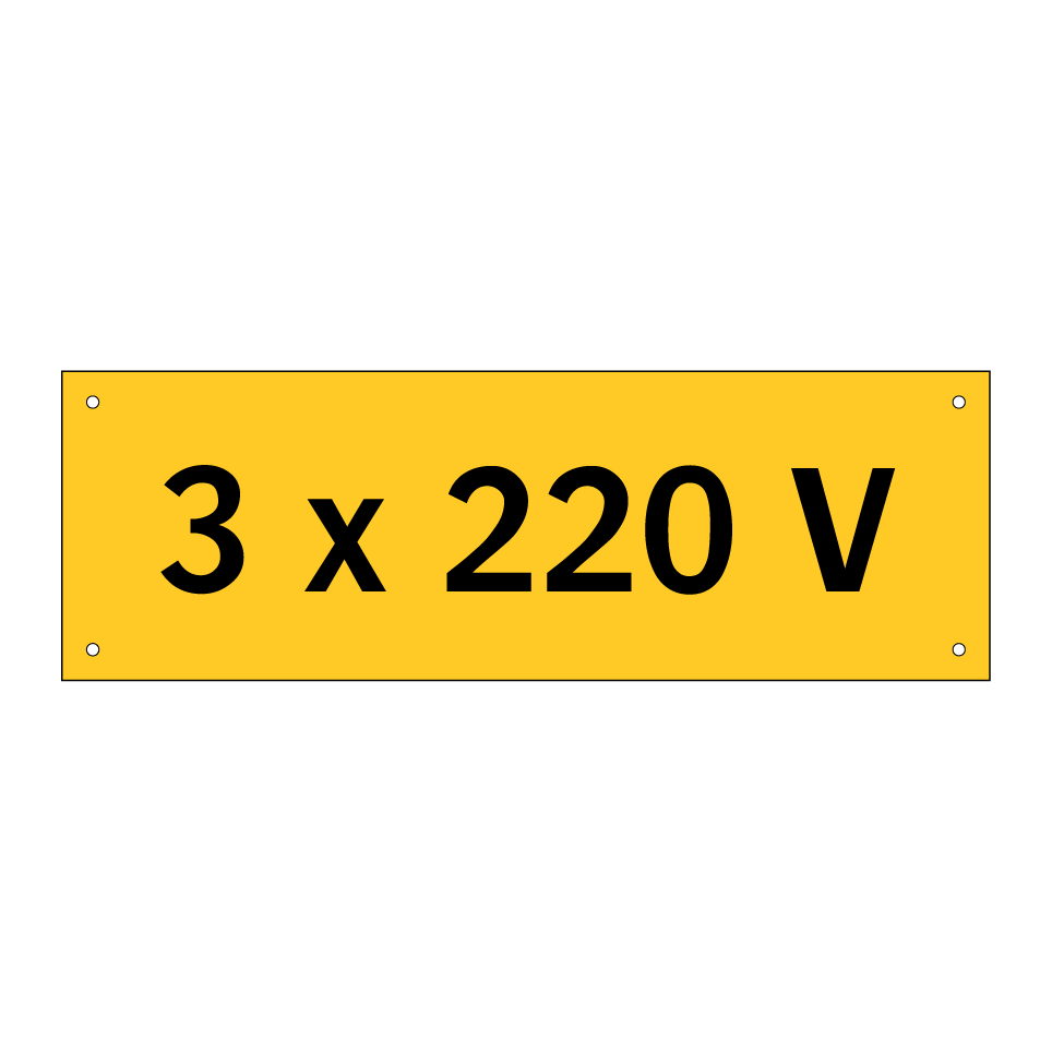 3 x 220 V