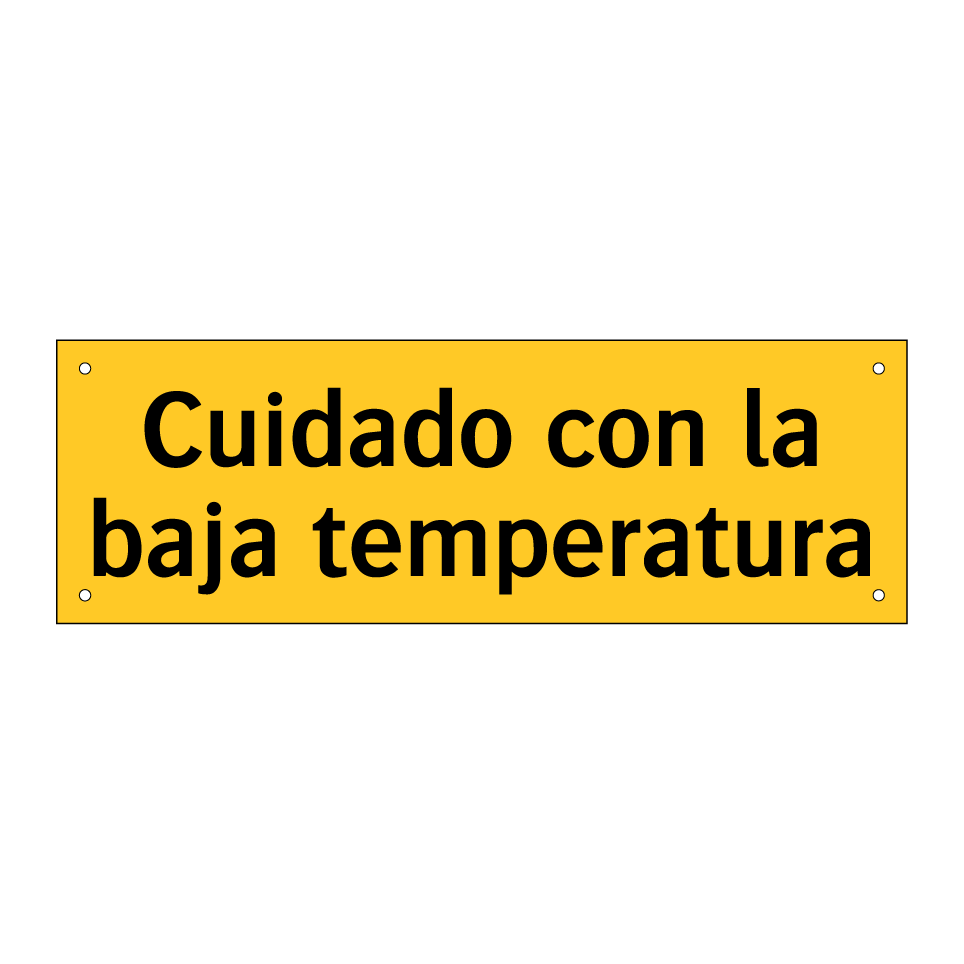 Cuidado con la baja temperatura