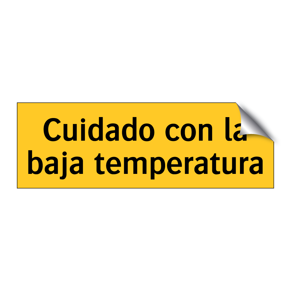 Cuidado con la baja temperatura