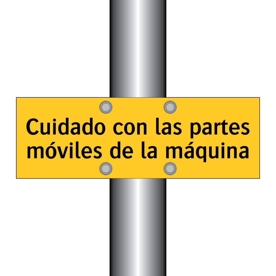 Cuidado con las partes móviles de la máquina