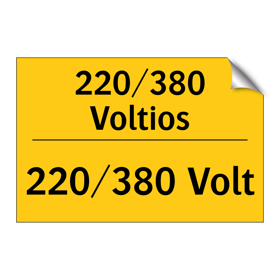220/380 Voltios - 220/380 Volt