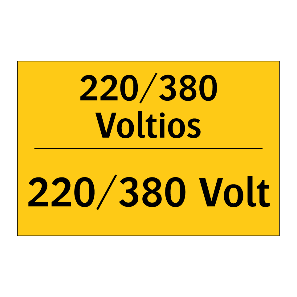 220/380 Voltios - 220/380 Volt