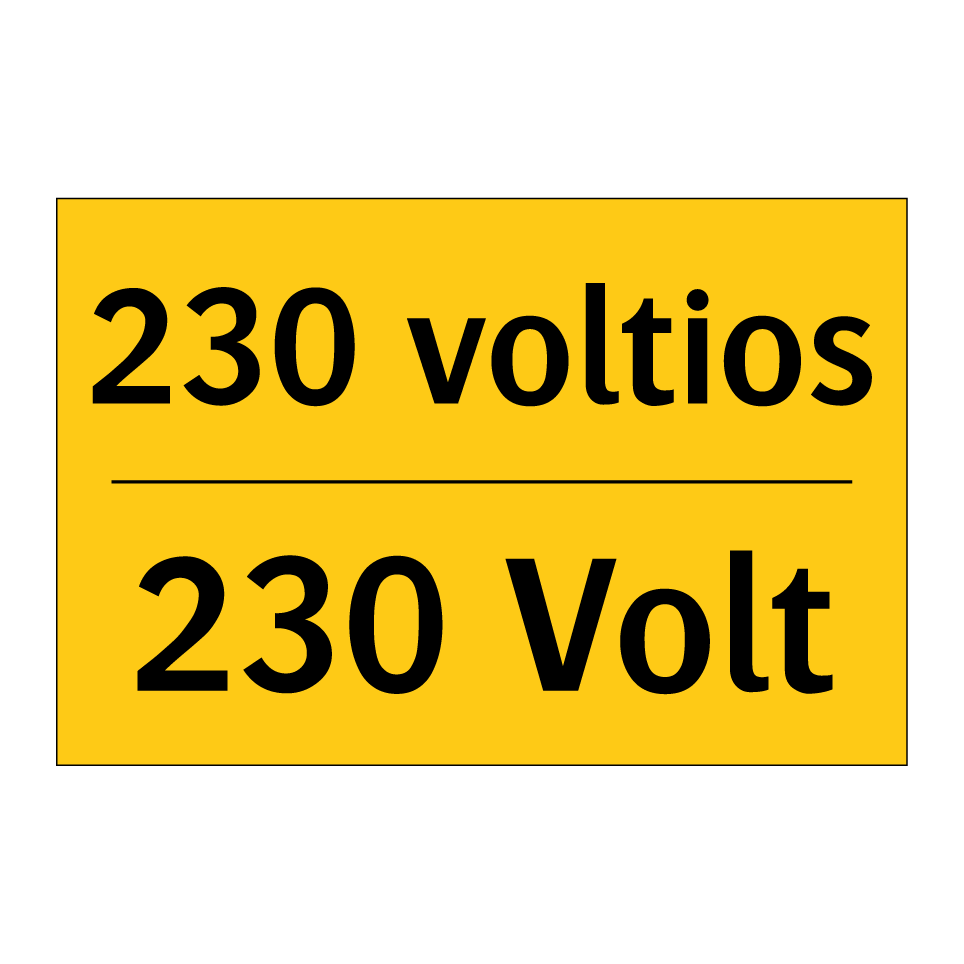 230 voltios - 230 Volt