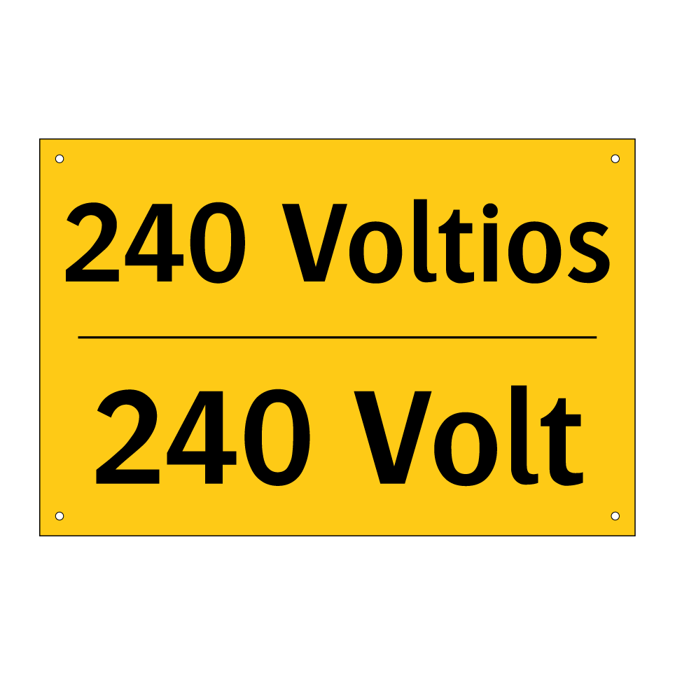 240 Voltios - 240 Volt