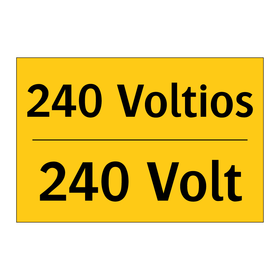 240 Voltios - 240 Volt
