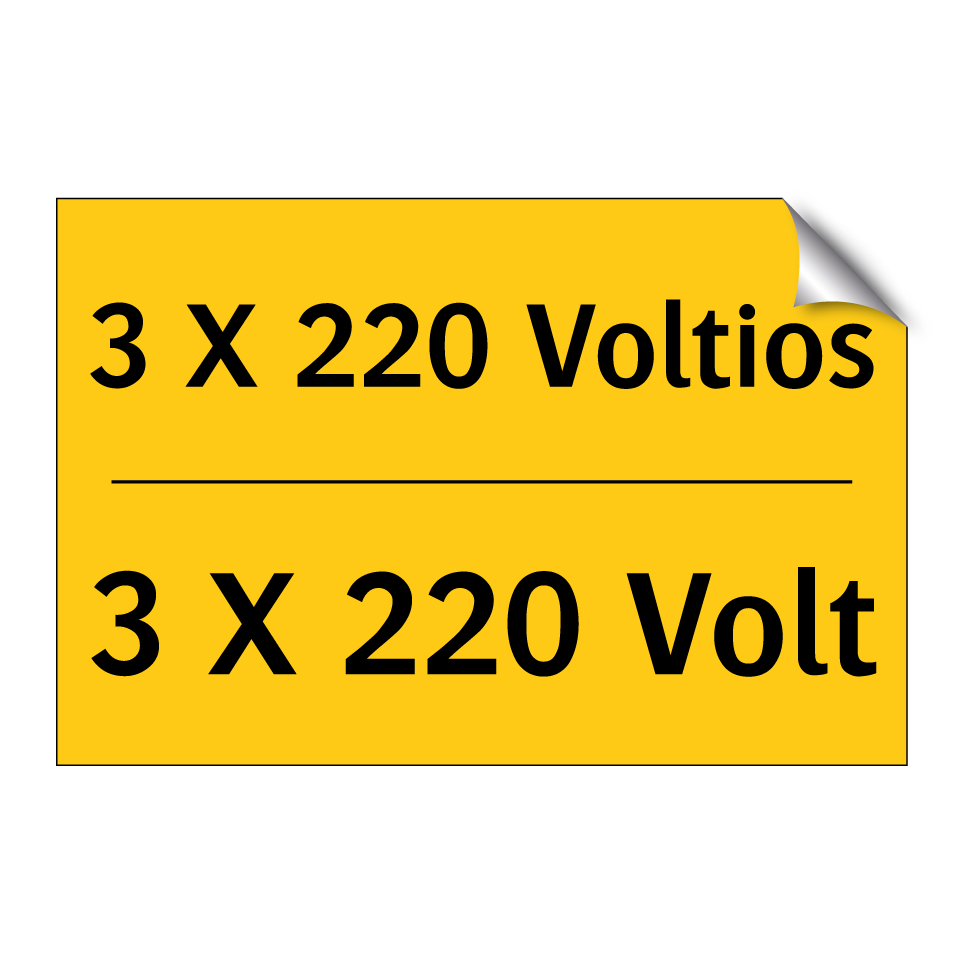 3 X 220 Voltios - 3 X 220 Volt