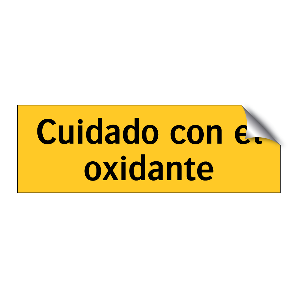 Cuidado con el oxidante