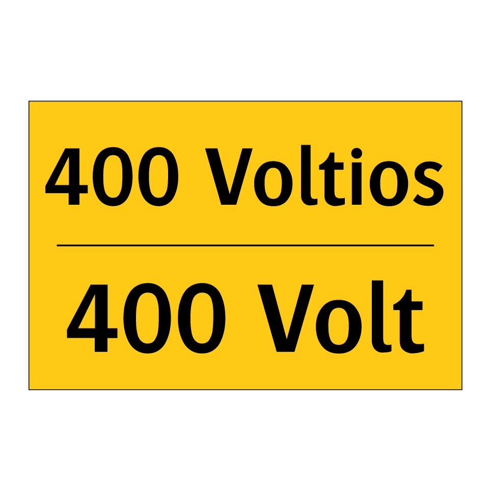 400 Voltios - 400 Volt
