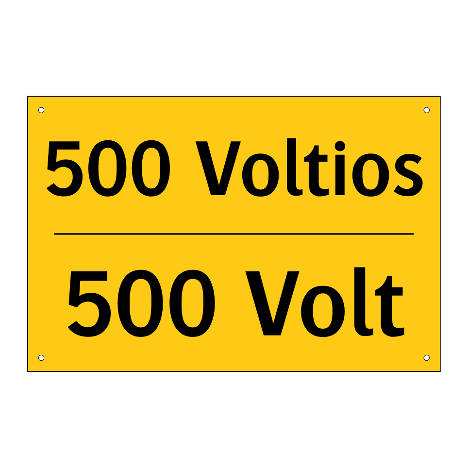 500 Voltios - 500 Volt