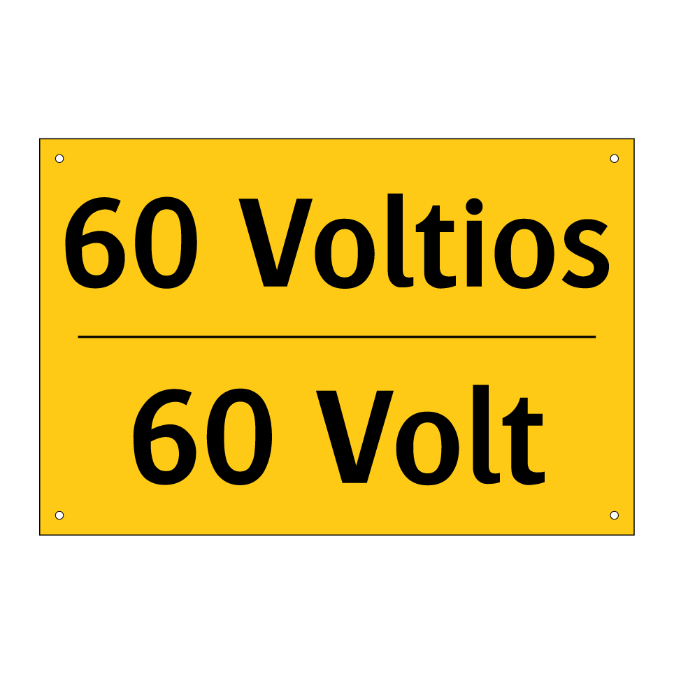 60 Voltios - 60 Volt