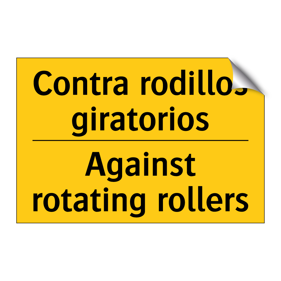 Contra rodillos giratorios - Against rotating rollers