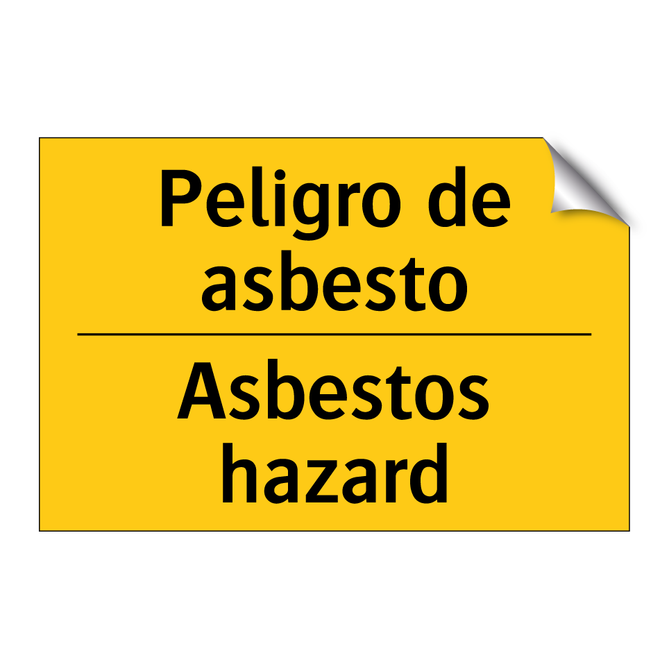 Peligro de asbesto - Asbestos hazard