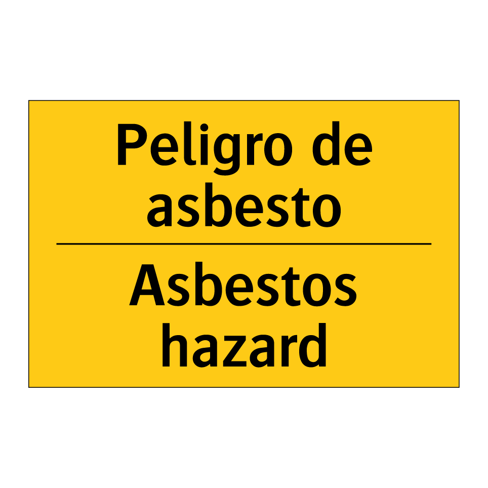 Peligro de asbesto - Asbestos hazard