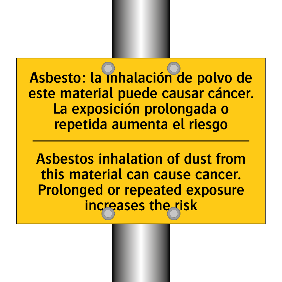Asbestos inhalation of dust from this material can cause cancer. Prolonged or repeated exposure increases the risk - Asbestos inhalation of dust from this material can cause cancer. Prolonged or repeated exposure increases the risk