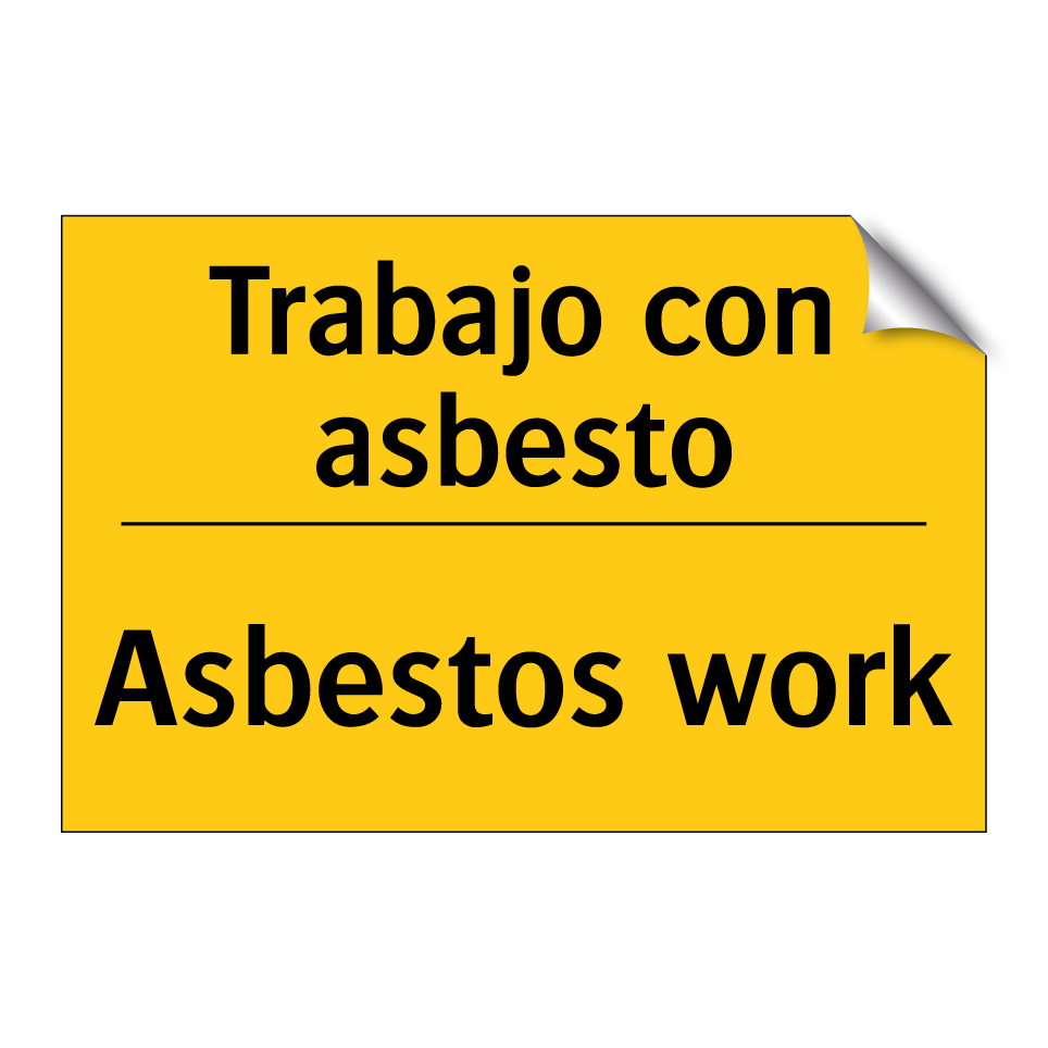 Trabajo con asbesto - Asbestos work