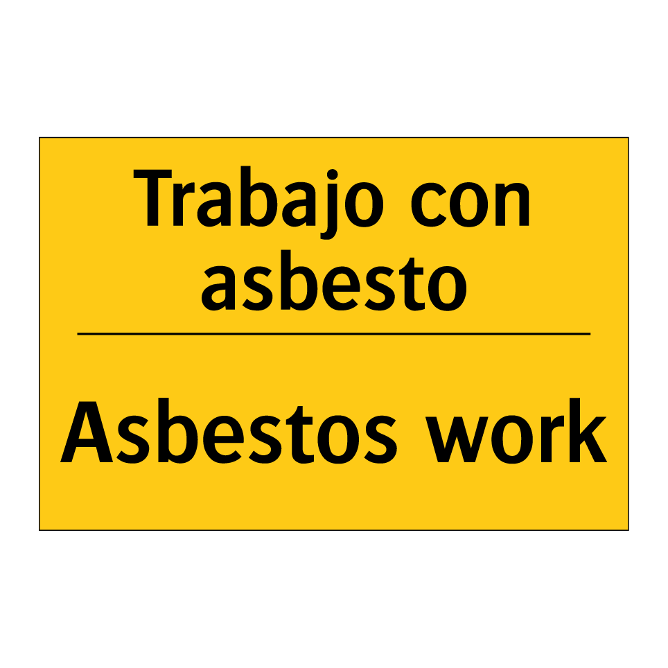 Trabajo con asbesto - Asbestos work