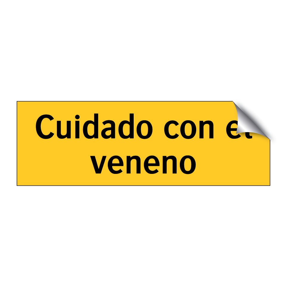 Cuidado con el veneno