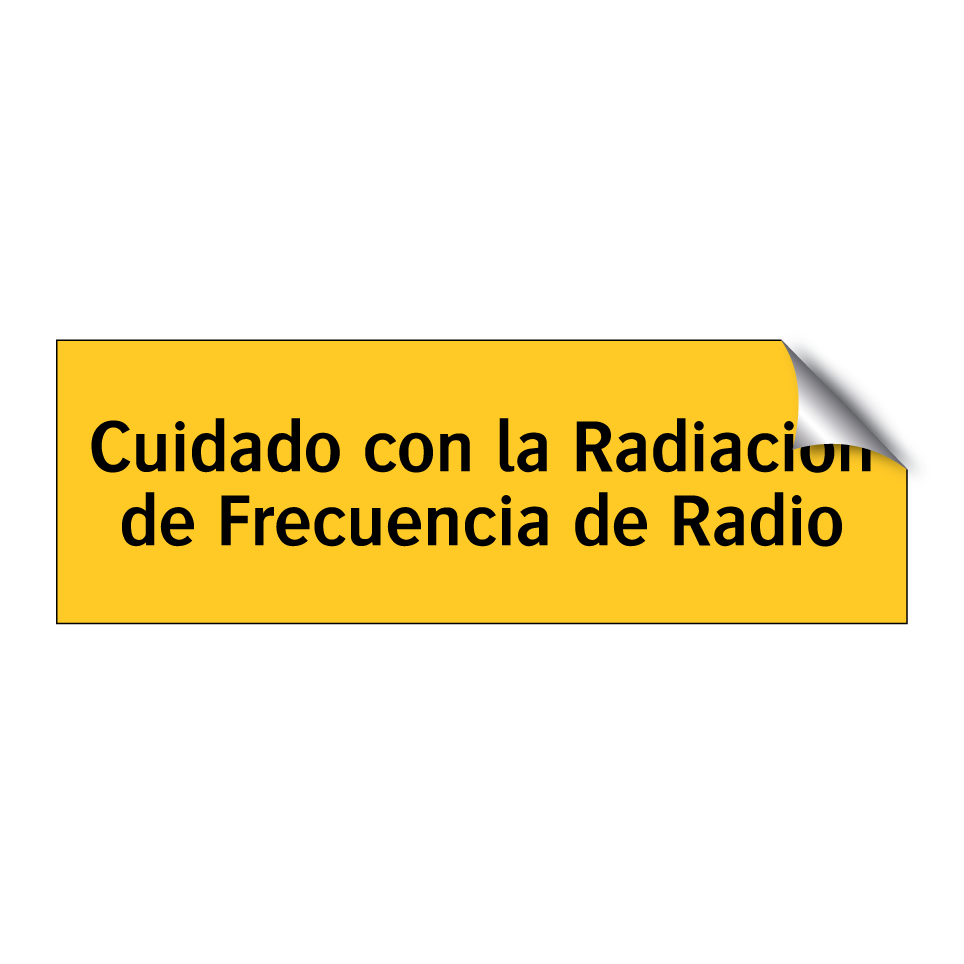 Cuidado con la Radiación de Frecuencia de Radio