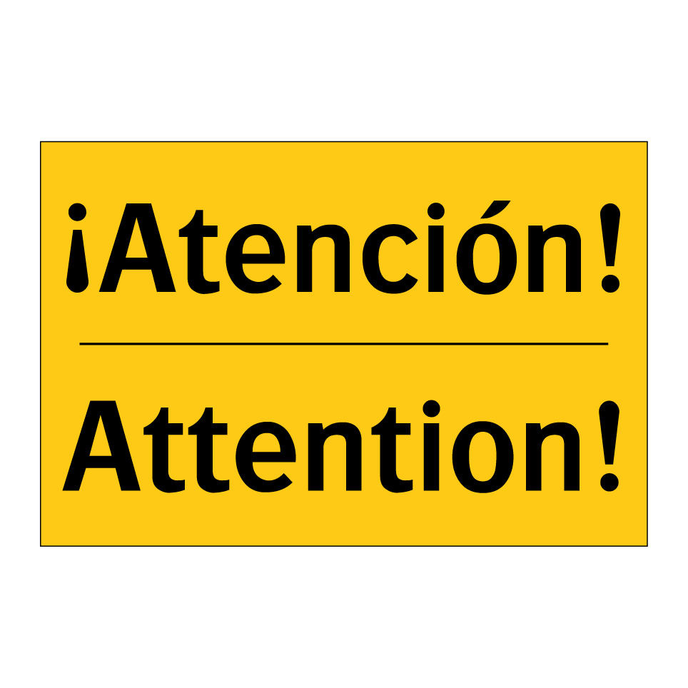 ¡Atención! - Attention!