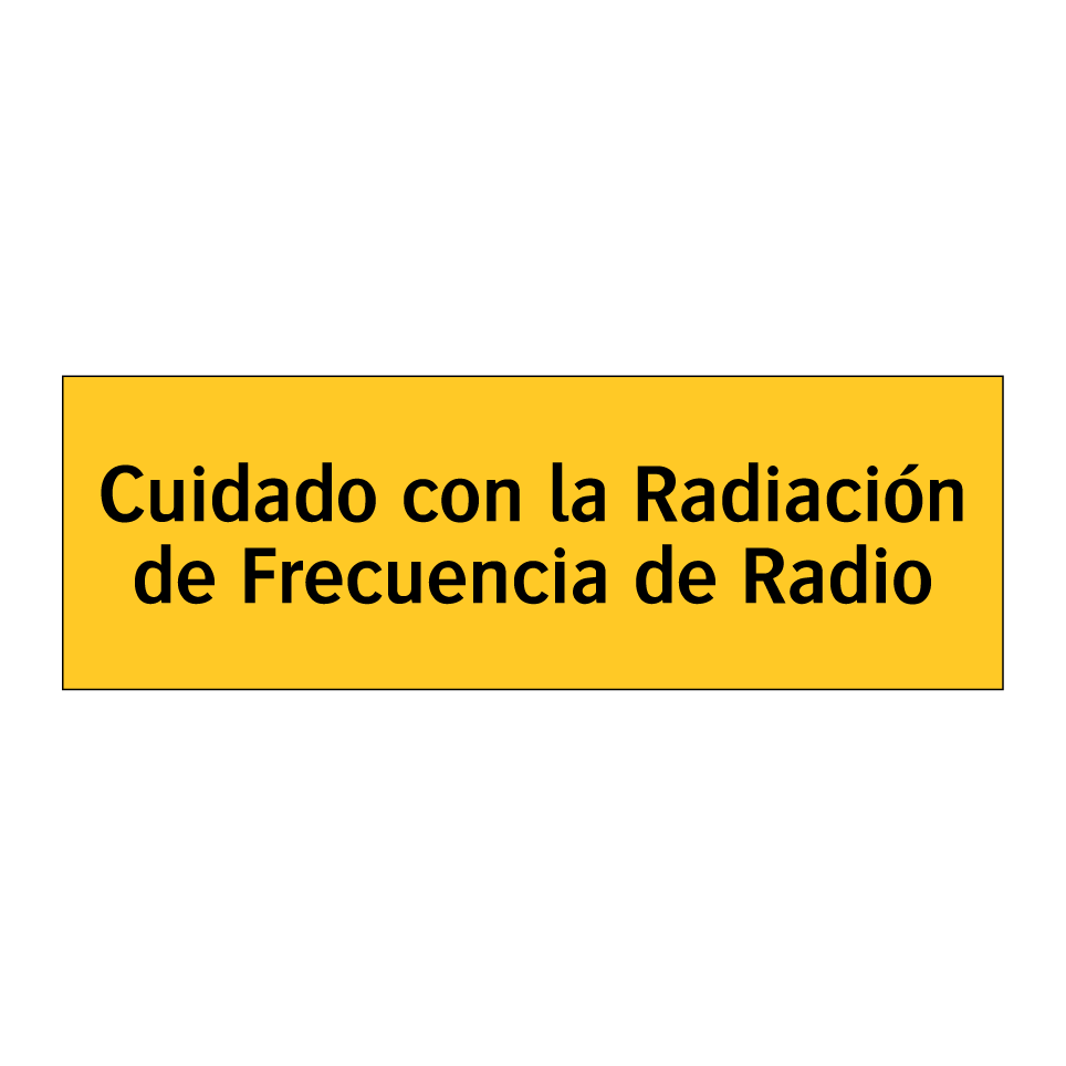 Cuidado con la Radiación de Frecuencia de Radio